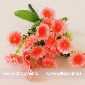 искусственные цветы мох цвета розовый 5