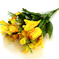 искусственные цветы тюльпаны-лилии цвета желтый 1